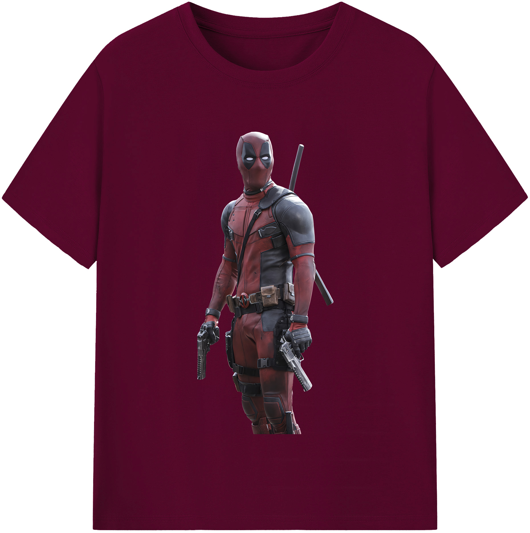 （画像用） Deadpool デッドプール レディースカジュアルプリントTシャツ（綿100％）